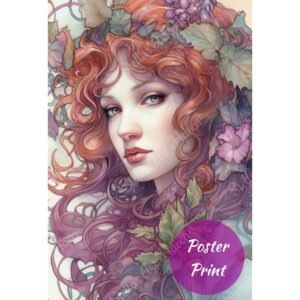 Etsy Minature Print Jesienna Muza - Digital Product