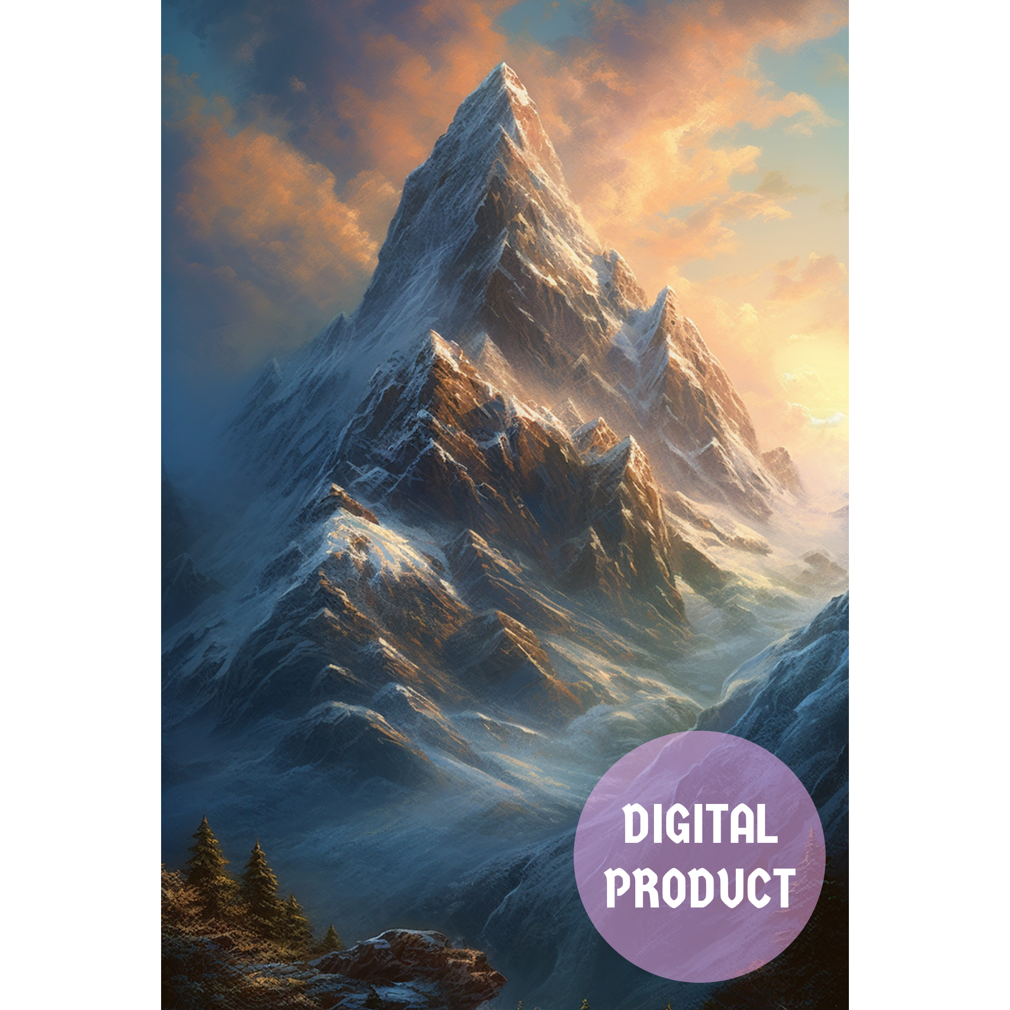 Górski Świt - Cyfrowa Grafika Artystyczna
